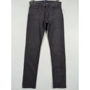NWT Gap Jeans New Men 30x32 Slim Fit Black Stretch 5 pocket Rise 10.5" Style $59